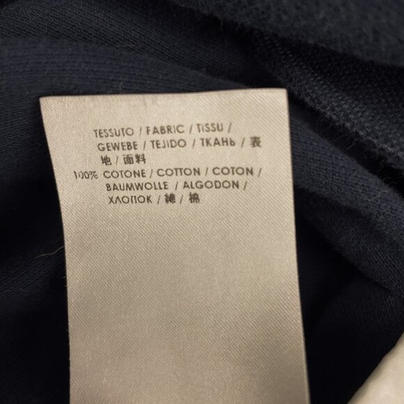 GUCCI Duke Long Sleeve Button Down Polo Style Navy Blue Shirt Size 39 - Picture 9 of 10